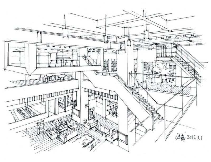 《印象手绘 室内设计手绘教程》 从概念到表达的桥梁